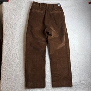 60s Non Stock Brown Corduroy Paratrooper Pants Pleated  conmar Mens 29x29 Y